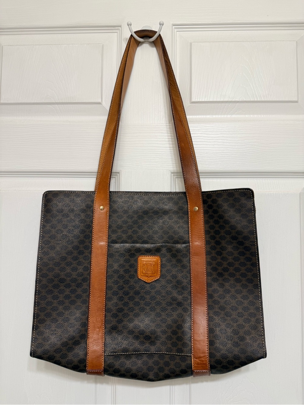 *Vintage* Authentic Celine Macadam Tote Bag